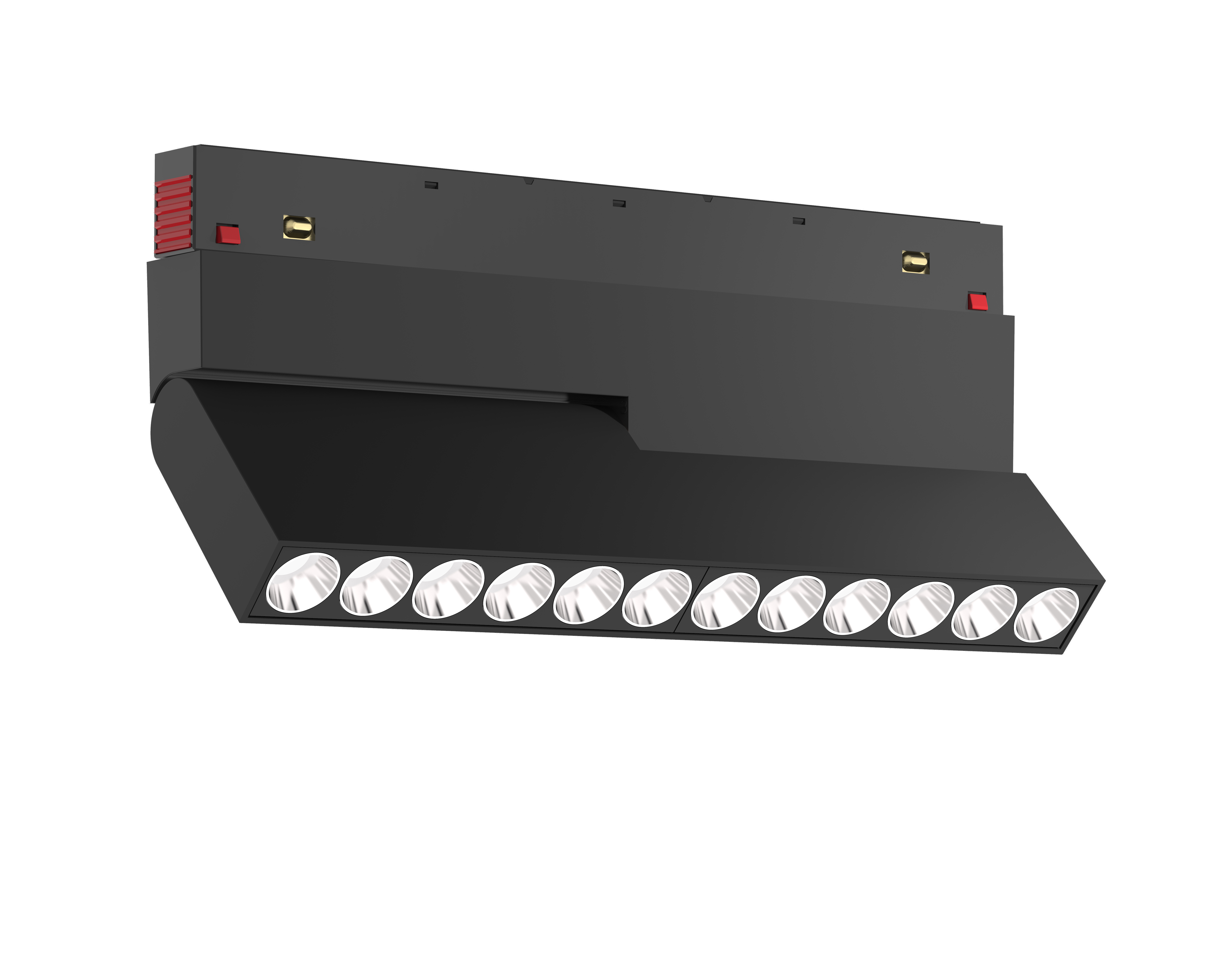 Grille linéaire inclinable pour rail de plafond magnétique LED 24V/48V